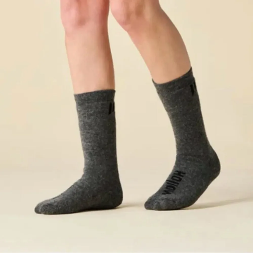 Hollow Boot Performance Alpaca Socks Grey  Size 10.5-13 NWT